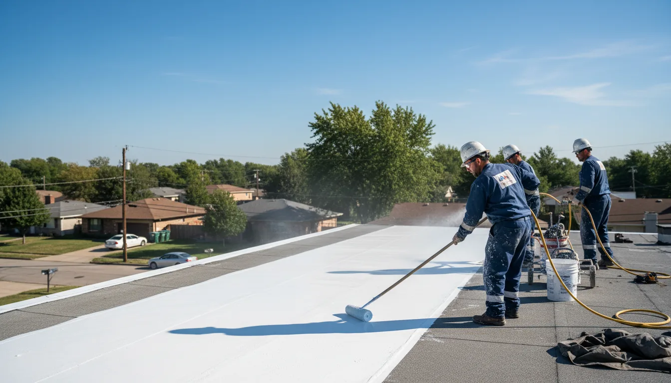 Commercial roof coating in Durham, MO near me